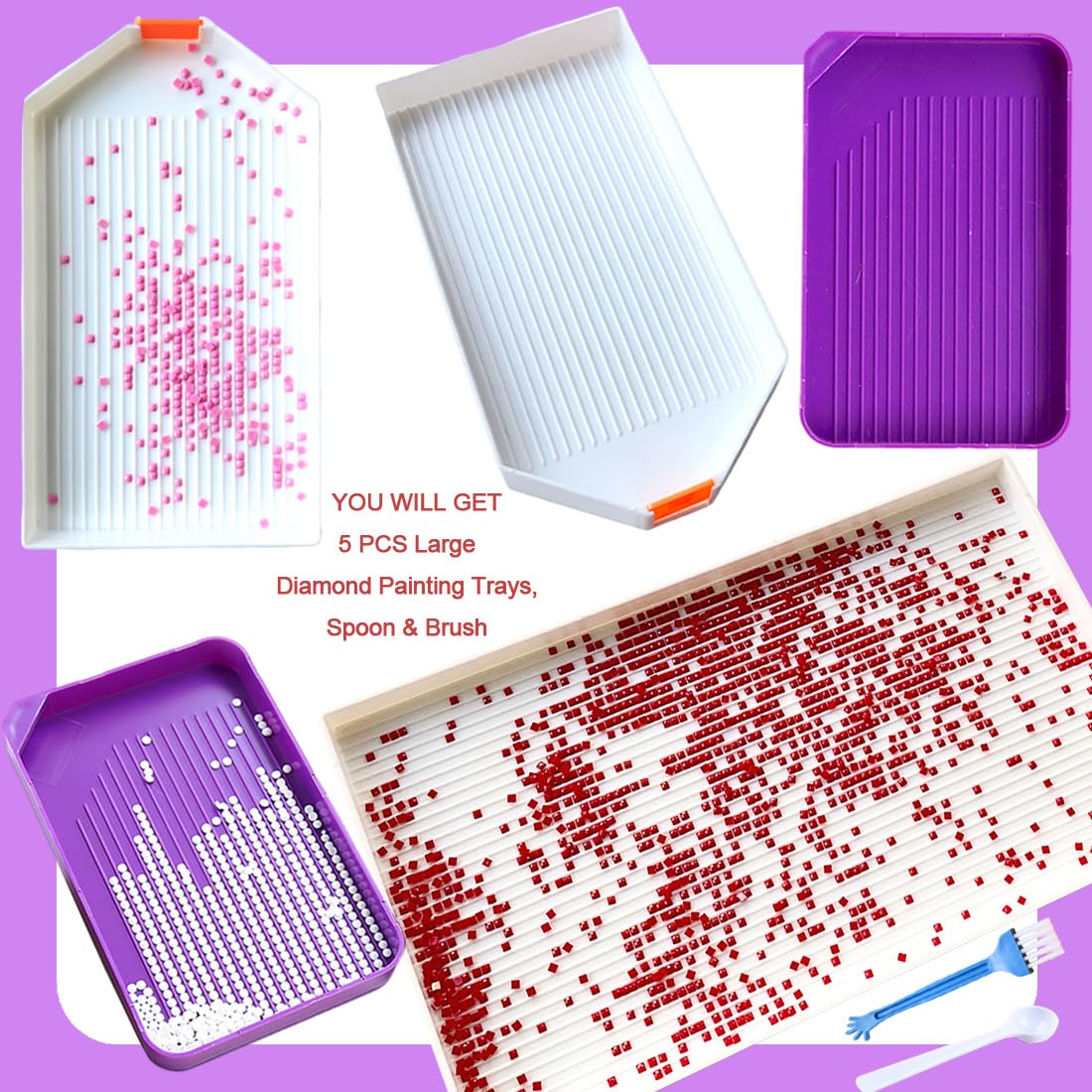 ダイヤモンドアート トレイ 40個 まとめて ダイヤモンド アート トレイ